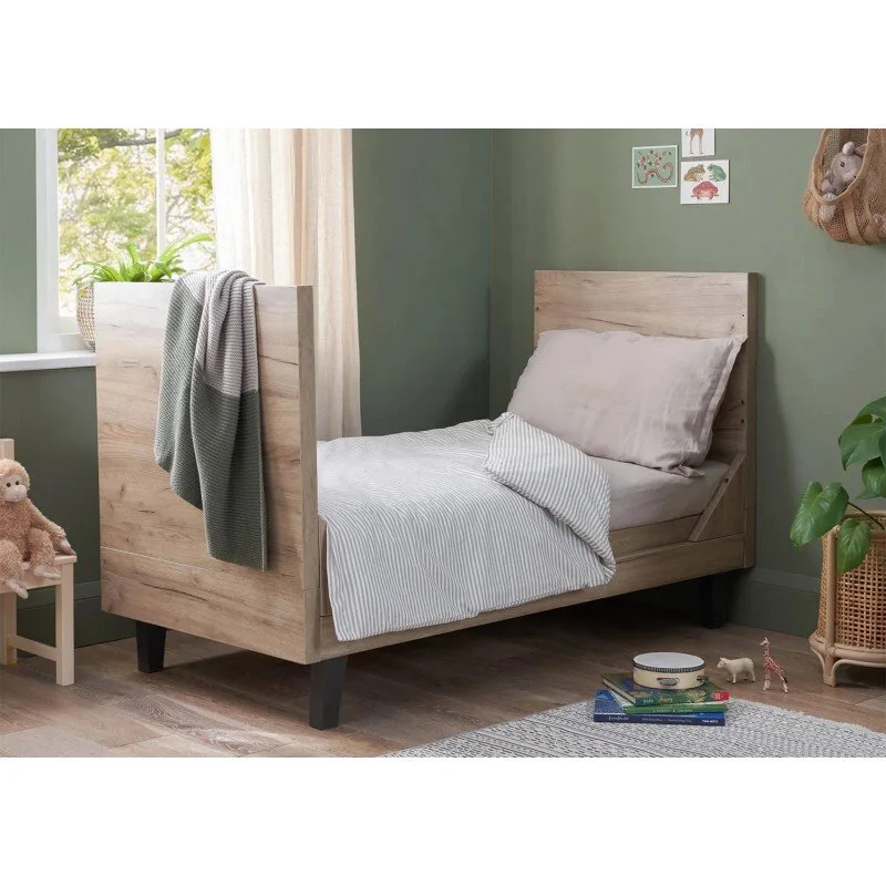 Деревянная кроватка 3 в 1 Tutti Bambini Como Oak & Slate Grey
