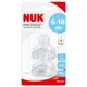 Соска NUK First Choice из силикона, поток для молока (6-18 мес.), 2 шт.