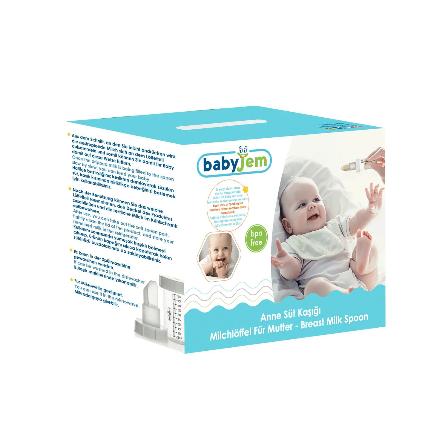 Градуированное устройство для грудного молока или лекарств BabyJem