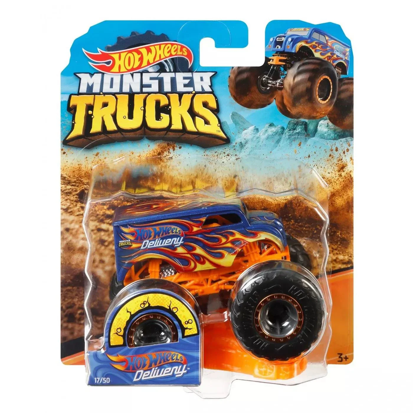 Set de joaca Hot Wheels Monster Trucks, 1:64