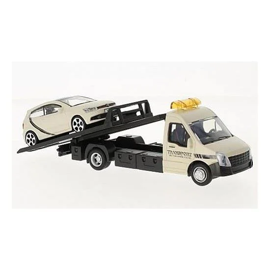Set de joaca Bburago Trucker cu modelul VW Polo GTI Mark 5